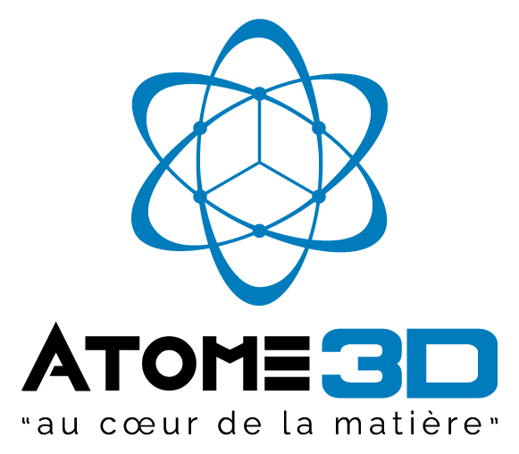 Logo Atome3D au coeur de la matière